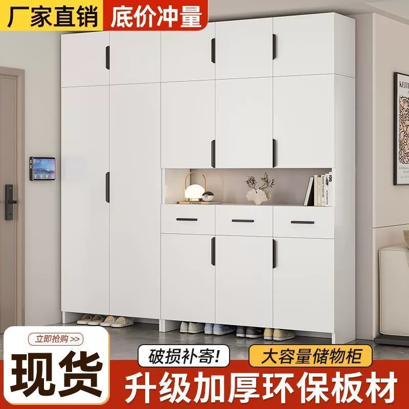 Входной шкаф для обуви, домашний шкаф в скандинавском стиле, простой современный шкаф для хранения, дверной шкаф большой вместимости, маленькая квартира