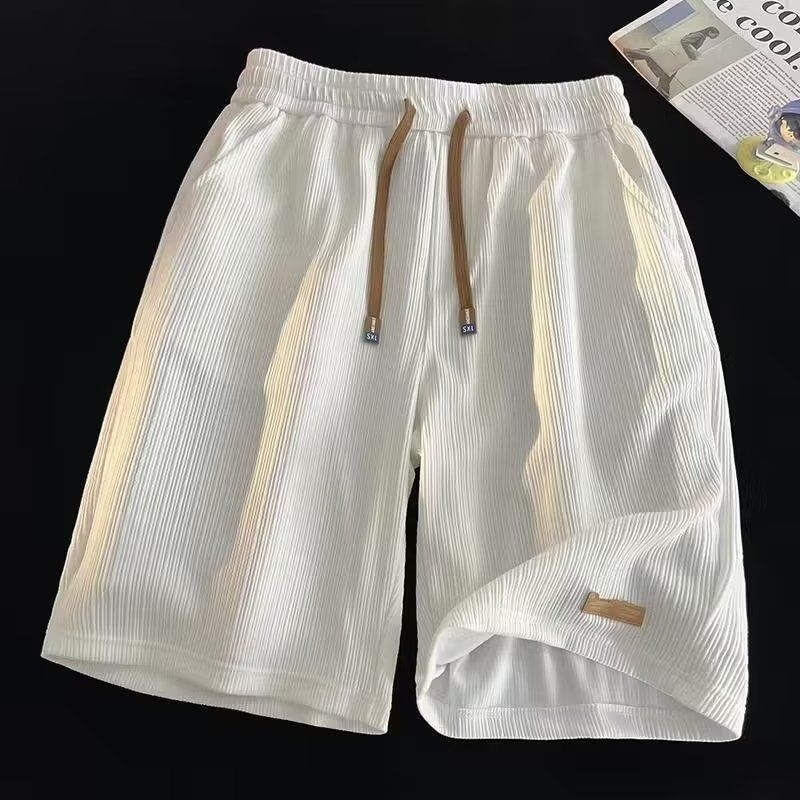 Ice Silk Casual Shorts Men's Summer Thin American Style Trendy Quick-drying Sports Loose plus size Beach Shorts