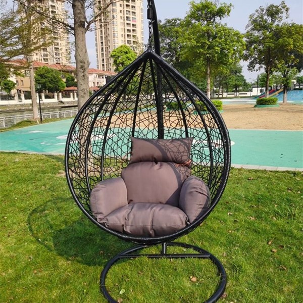 Silla Mecedora Colgante Doble con Estructura Metálica, Móvil y Reclinable, para Parque y Balcón image 16