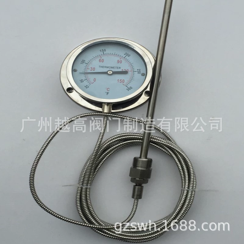 Радиальный термометр давления из нержавеющей стали 304, электрический контактный термометр дистанционного давления из нержавеющей стали