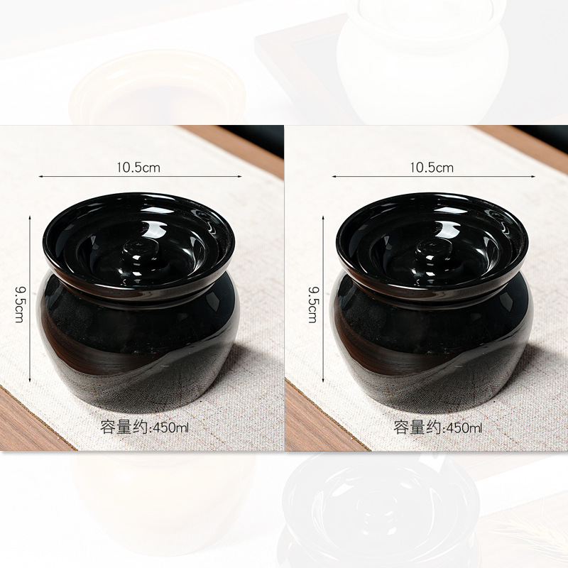 陶器シチューカップ、蒸し卵、耐水シチューカップ、朱雀スープカップ、高温耐性沙仙スナック、蓋付き家庭用陶器、1人用|undefined
