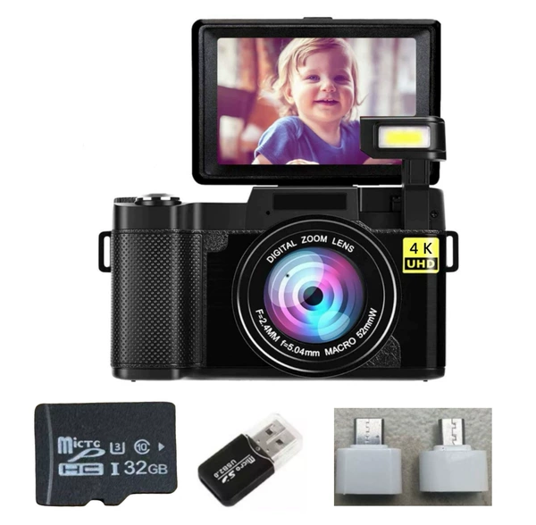 Black standard English version-4K+32GB card+comes with card reader adapter