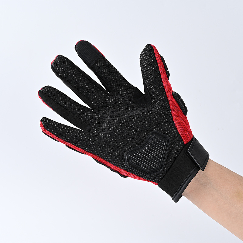 Motocicleta de acero inoxidable concha dura medio dedo guante de montar equipo de bicicleta de montaña para hombres transpirable