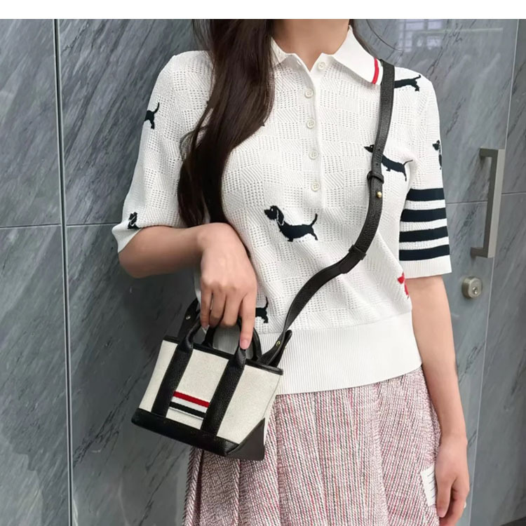 Spring knitted small sweater
