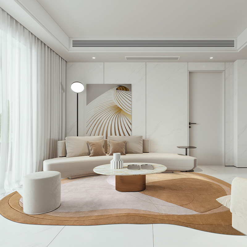 Fábrica de fuente de alfombra doméstica de alta gama gruesa sala de estar fácil de cuidar dormitorio alfombra personalizada al por mayor