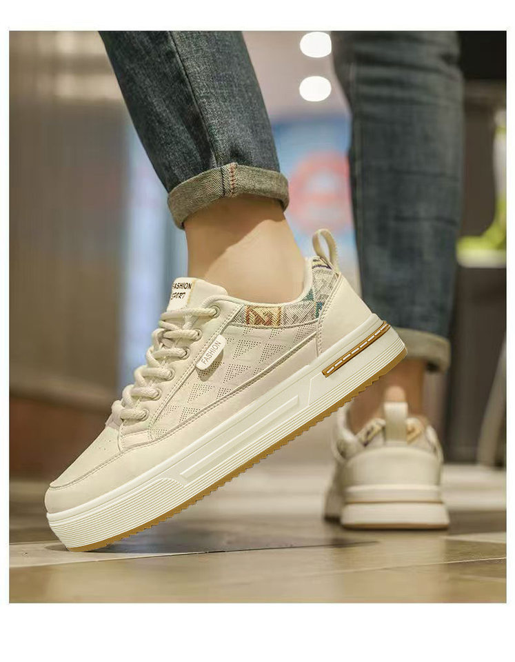 Giày sneaker trắng nam cổ thấp, nhẹ nhàng thoáng khí, phong cách retro dễ phối đồ — R 565m Trắng, R 565m thẻ chi tiết 8