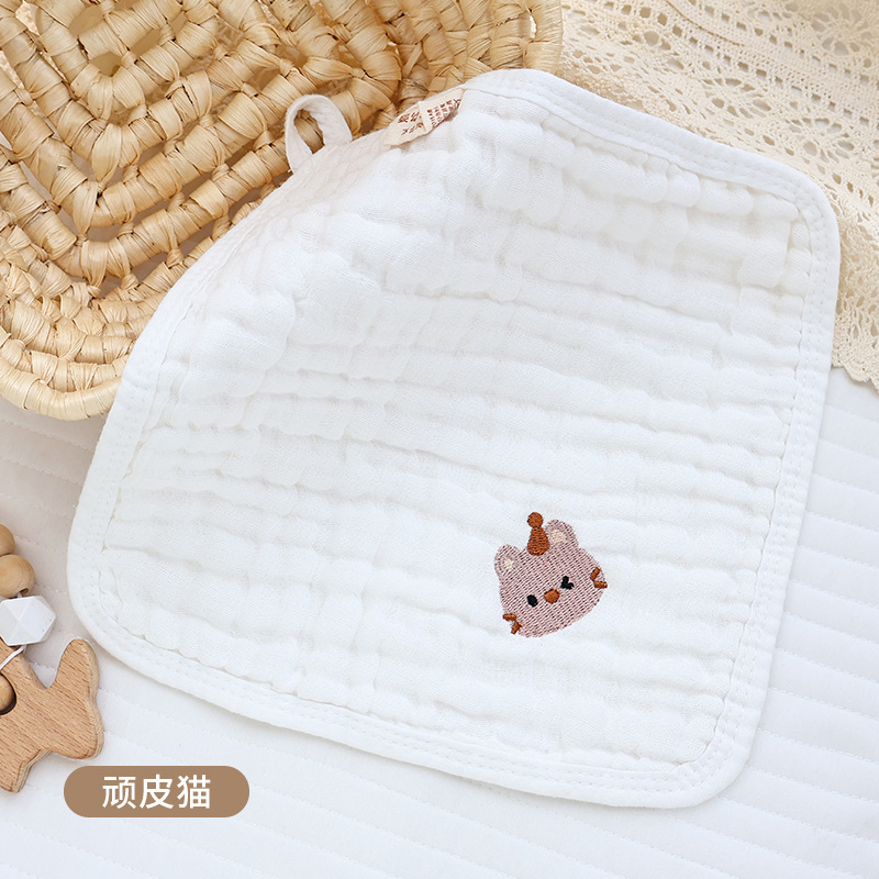 六層の泡の糸の赤ちゃんの小さい方のタオルの柔らかい吸水の赤ちゃんの専用の顔のタオルのa類の新生児のよだれのタオル|undefined