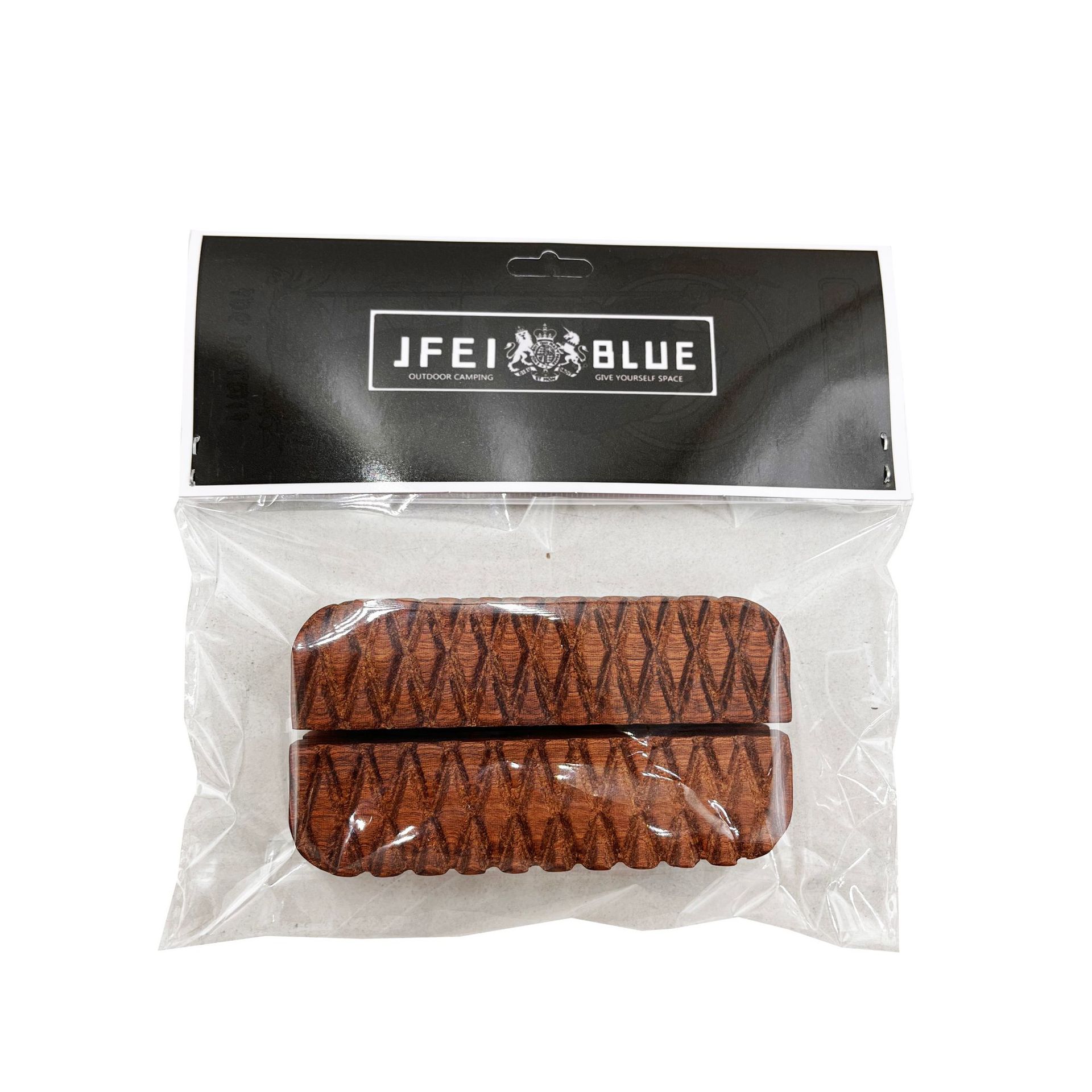 Acampar al aire libre portátil barbacoa placa mango de madera maciza coreano barbacoa placa anti-scald binaural placa para hornear Sapele mango de madera