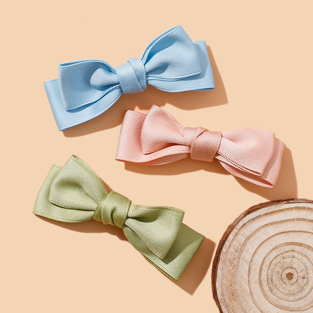 Accesorios para el cabello para niños transfronterizos de Europa y América, lazo de cinta nuevo para primavera y verano, bolso de doble capa, horquilla para la cintura, clip BB para bebé_voghion.com
