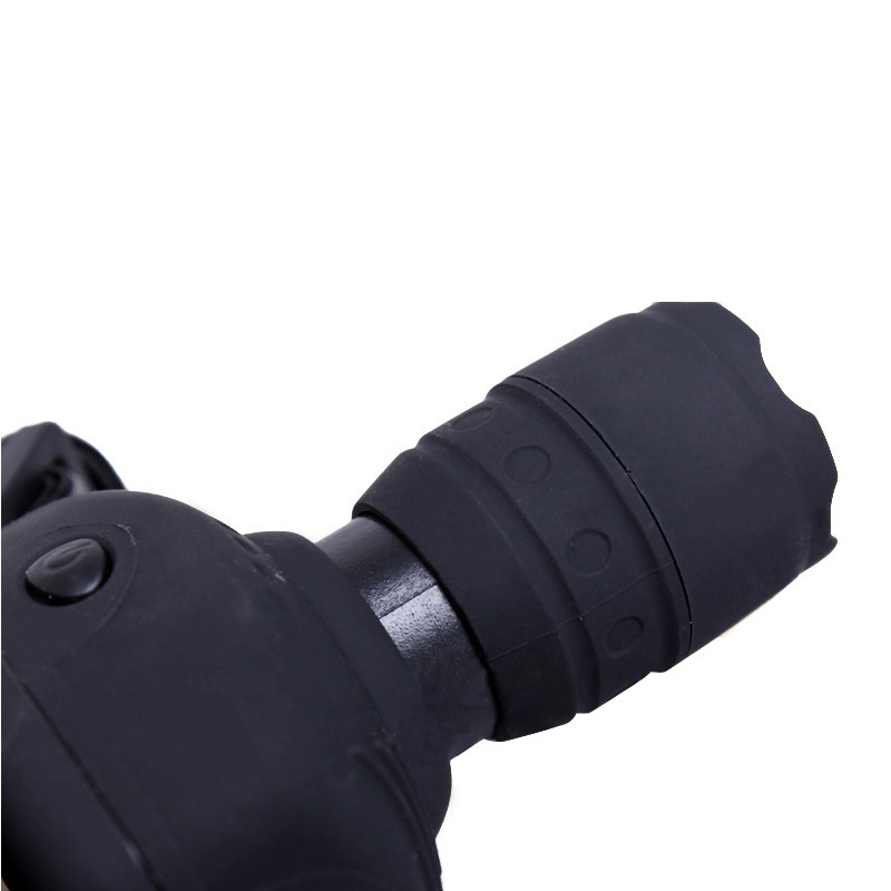 3W LED luz fuerte faro zoom telescópico de tres velocidades faro de pesca faro de camping luz de textura esmerizada