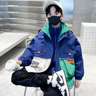 Boys' Spring Three-In-One Detachable Jacket, Spring & Fall 2025 New Style, Handsome Clothes for Middle-Aged and Older Children