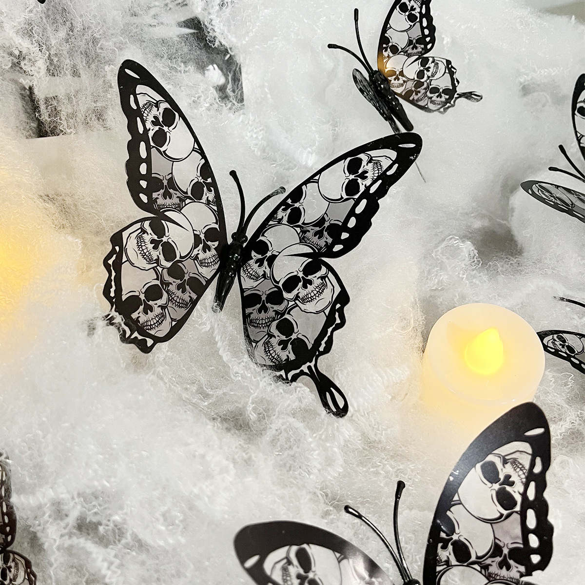 Adesivos de parede de borboleta 3d para sala e quarto_voghion.com