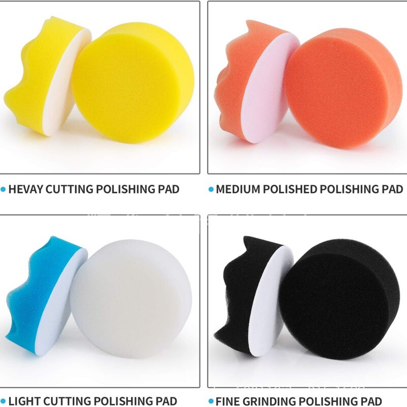 Car Polishing Pad Kit Sponge Pad Car Foam Drill for Car Polishing Sanding Waxing,Seal Glaze