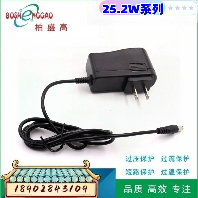 Прямые поставки блок питания/зарядное устройство 12.6V 2A с индикатором поворота, сертификации ETL, CE, CCC, CQC, SAA, UKCA, PSE, KC