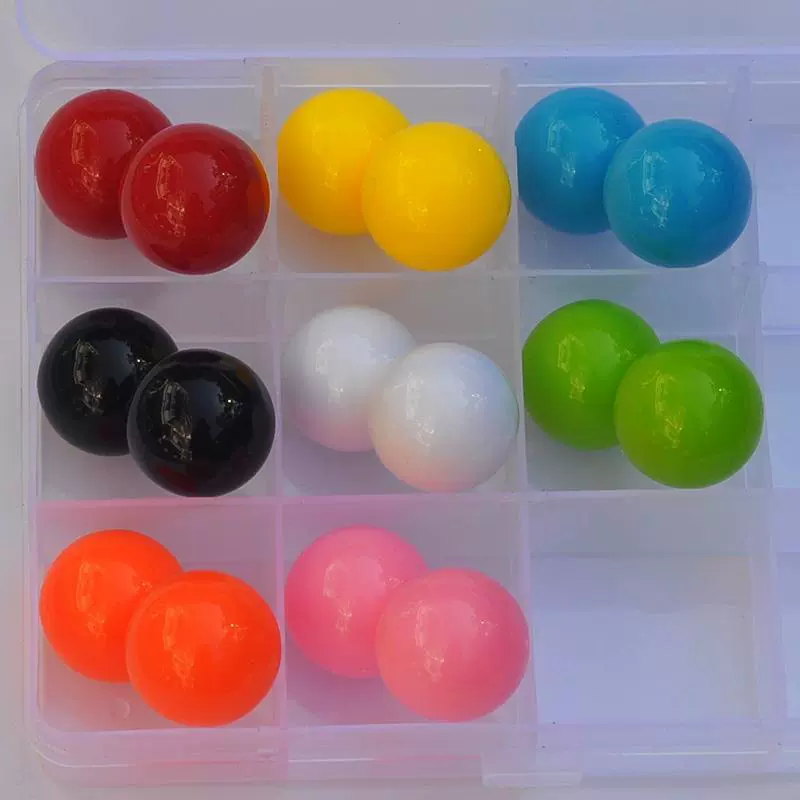 Mixed plastic round beads, stone inlay for teaching maths, 20mm