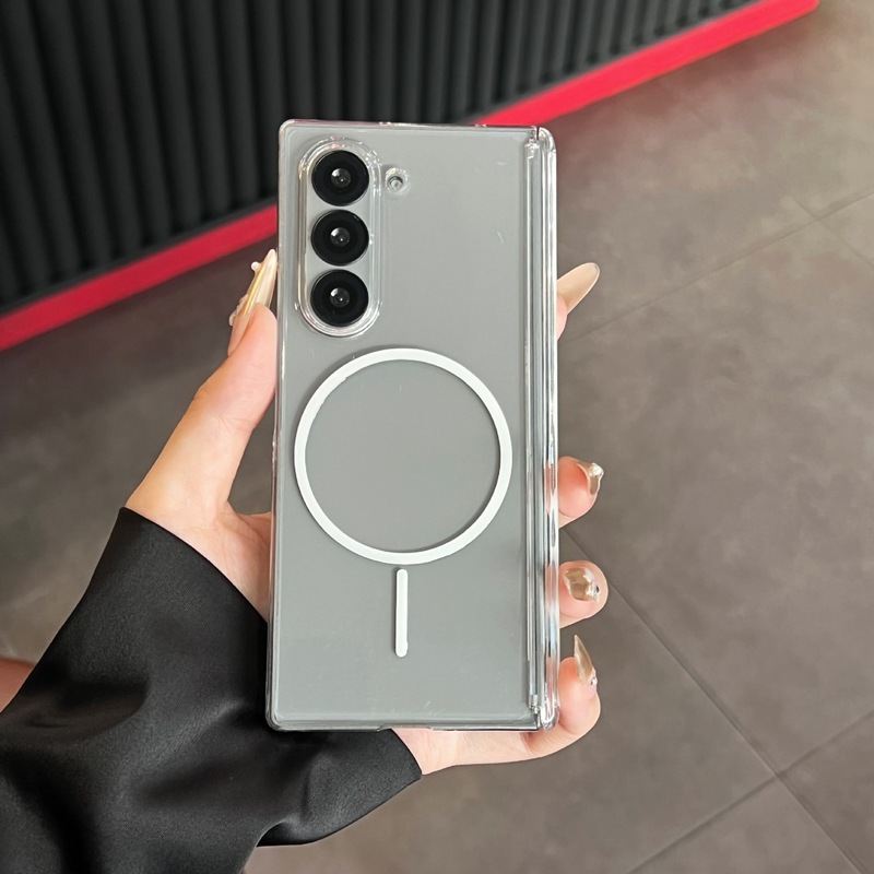 Samsung Z Fold 30% off スタックスクリーン携帯電話ケース Z Flip7 つや消し半透明中央軸磁気 W25 保護カバーに適しています。|undefined