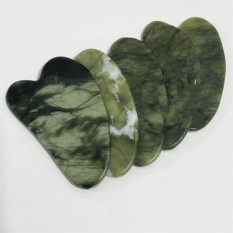 Специализированный массажер для лица из натурального нефрита гуаша, все серии лезвий гуаша из нефрита Сюянь в форме рога для меридианов.