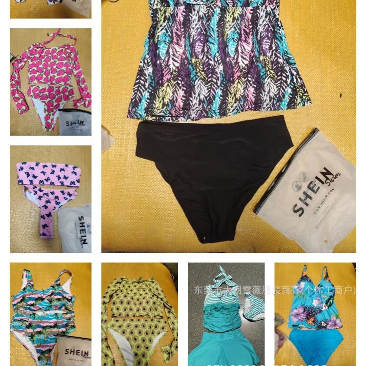 Bikini misceláneo de Amazon Comercio exterior europeo y americano Traje de baño de mujer sexy Traje de ropa interior Cross-border shein Hawaii