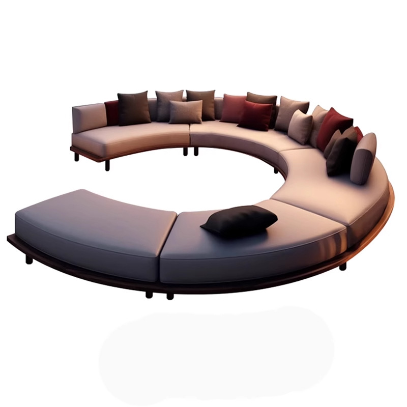 Sofá al aire libre Villa de madera maciza combinación de ocio tarjeta impermeable muebles mesas de té jardín al aire libre terraza teca