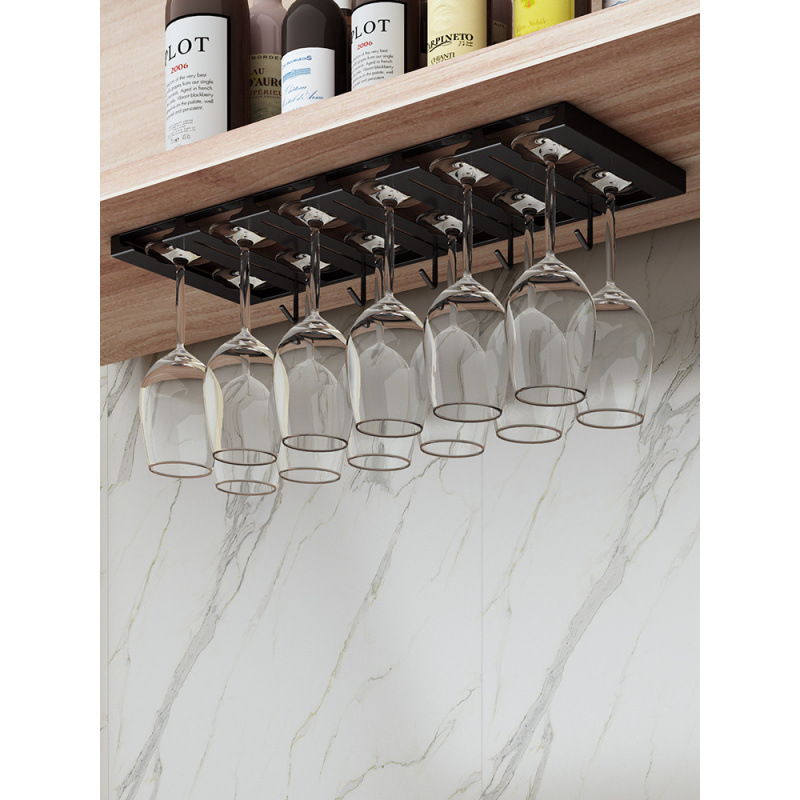 Stainless Steel Wine Glass Rack Upside down Goblet Storage Rack Household Accessible Luxury Ornaments Hanging Wine Cabinet Free Shipping