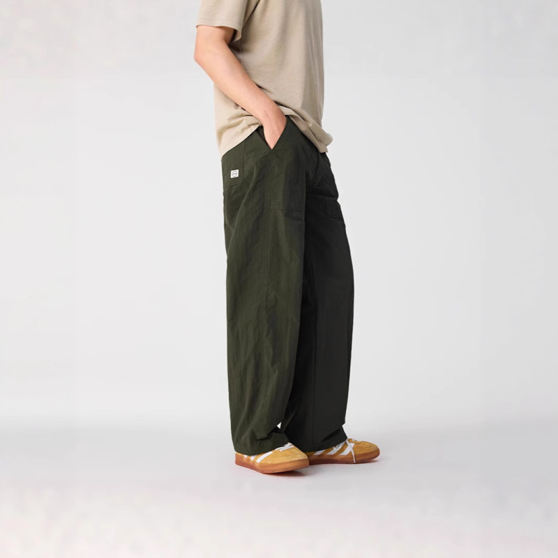 Ot Men's Summer Quick-Dry Waterproof Hiking Pants, Loose Straight-Leg Elastic Waist Long Pants, Lightweight Outdoor Thin Style for Men Ot Men's Summer Quick-Dry Waterproof Hiking Pants, Loose Straight-Leg Elastic Waist Long Pants, Lightweight Outdoor Thin Style for Men