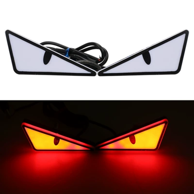 Cross-border motorcycle license plate Other lights - triangular-lamp-red-2-piecesset