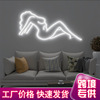 The neon lights modelling comic lady human body LED luminescence sign Atmosphere Foreign trade Amazon