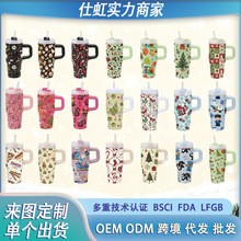 14盎司卡通圣诞万圣节系列保温杯不锈钢迷你手柄杯多色定制