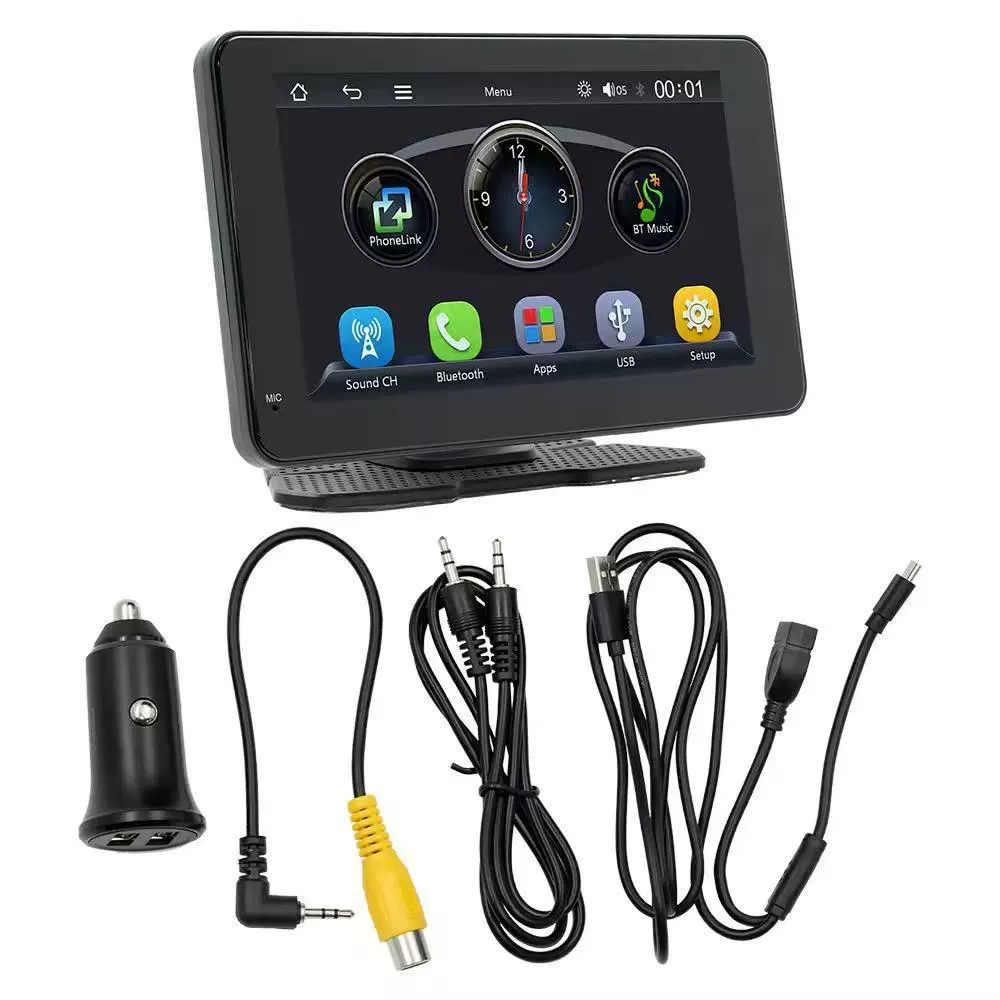 PND7-дюймов CarPlay/Android Auto портативный экран центральный контроль умный экран регистратор автомобиля беспроводной экран проекция