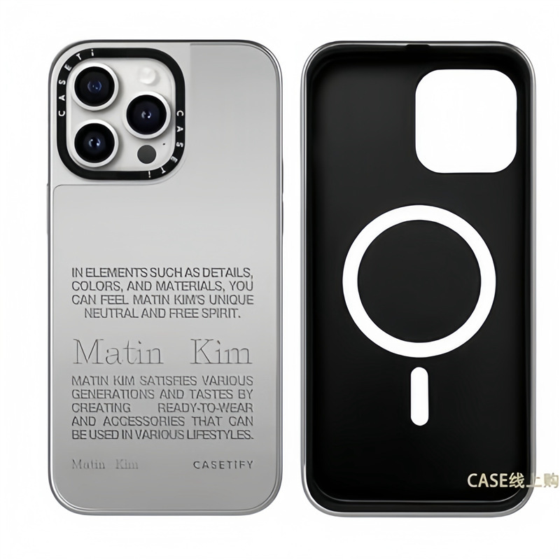 CASET潮牌联名Matin Kim牛仔纹适用iPhone16promax手机壳镜面15pr|undefined