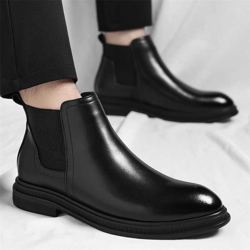 Factory Direct Sales Cross-Border Large Size Boots Chelsea Boots Men's Shoes Short Boots Plus Suede Leather Boots Martin Boots Men's Drop Shipping