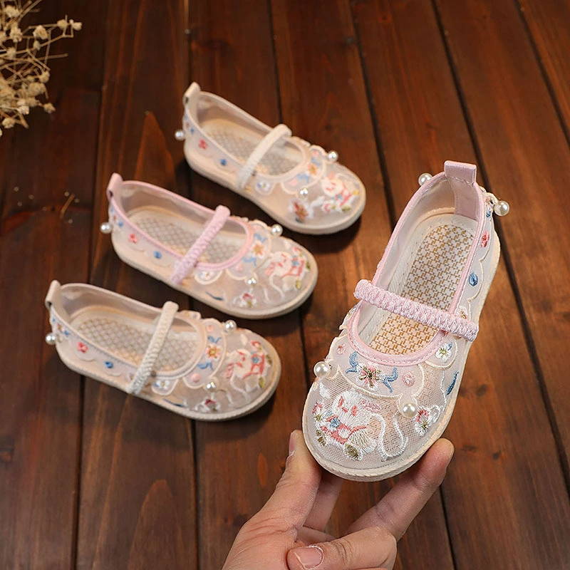 Hanfu вышитая обувь для девочек старая пекинская обувь из ткани