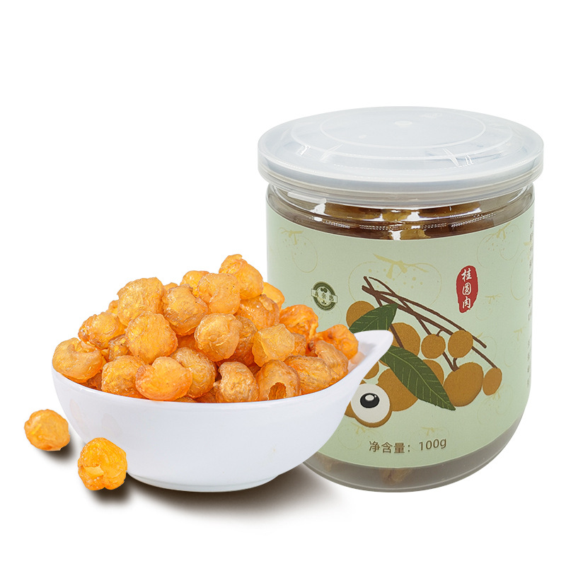 精选罐装空心肉100g泰国8A桂圆肉龙眼灯笼桂圆厂家直供大粒桂圆肉