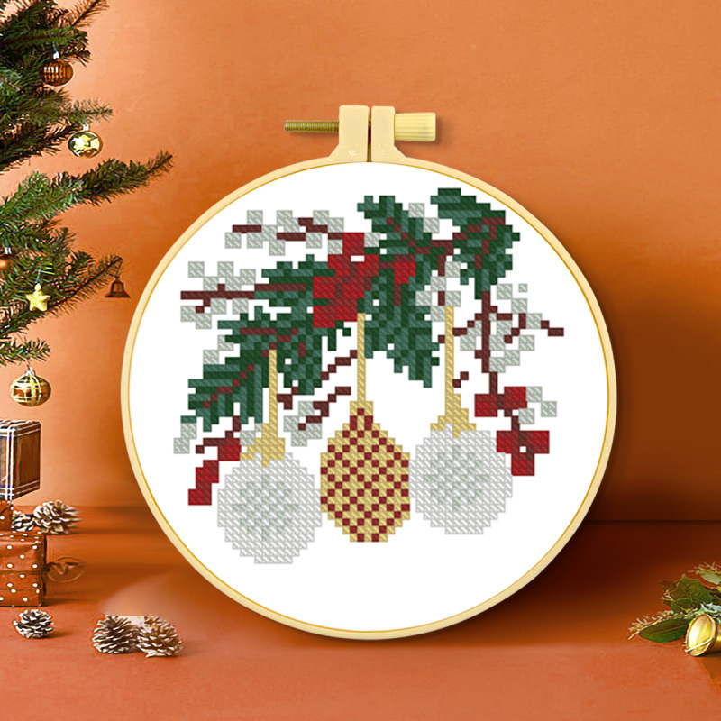 Mona Lisa Royal Crosspoint Navidad colección dos nuevos dibujos animados modernos simplista lindos bordados de línea redonda