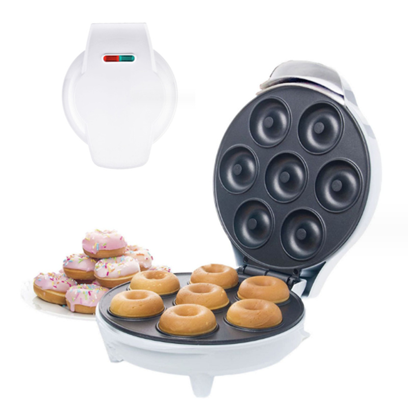 Cross-Border Breakfast Machine 7-Hole Donut Machine Household Small Muffin Machine Donut Bread Machine Donut Machine
