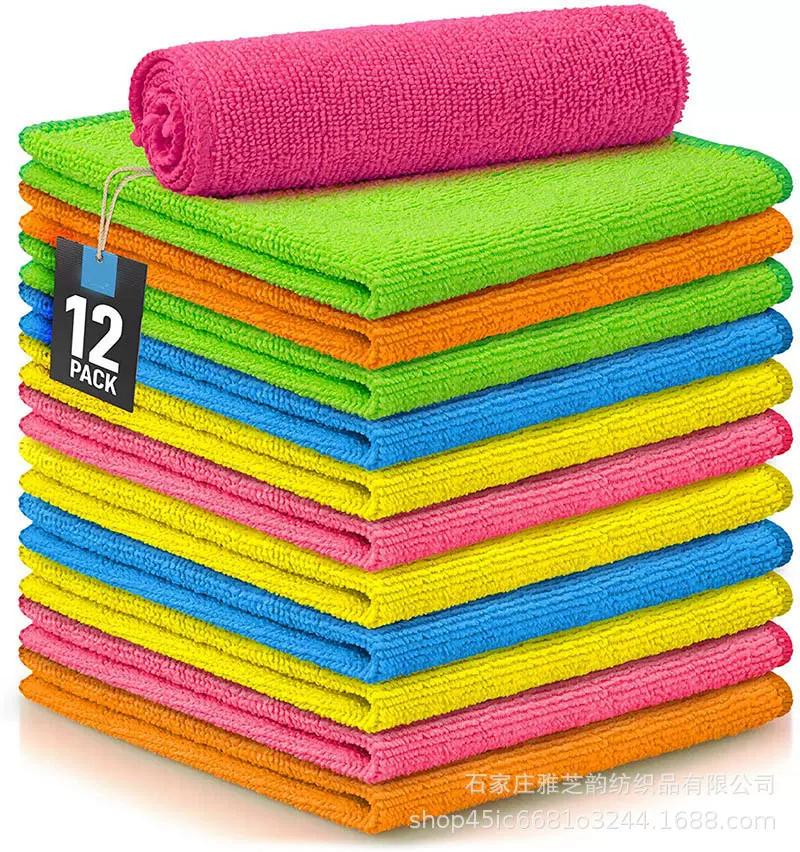 经编涤锦8020擦车巾方巾快干多用途超细纤维清洁布工厂加工定制