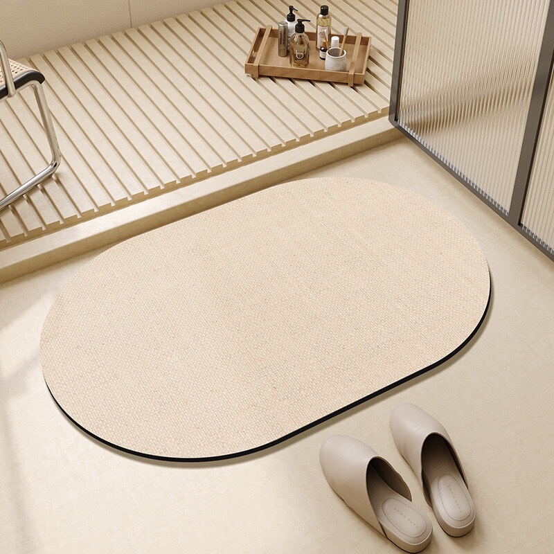 浴室フロアマット、浴室珪藻泥吸収マット、浴室ドア家庭用足マット、トイレ落下防止滑り止めカーペット|undefined