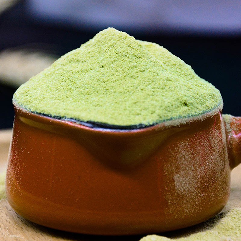 Matcha Green Tea Powder 500g Culinary Grade for Baking Lattes and Smoothies in use