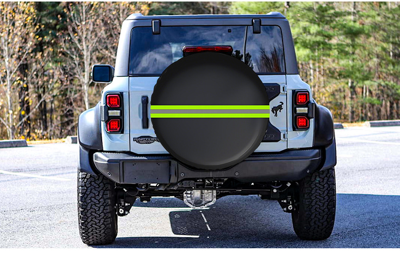 Cross-Border Car Tire Cover Rainproof and Dustproof Tire Protective Cover Rv Tire Cover Universal Reflective Strip Spare Tire Cover