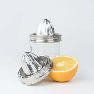 Mason Jar 304 Stainless Steel 86mm Manual Juice Cover Lemon Orange Squeezer Mason Cover