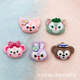 Cartoon Classic Star Dai Luling Na Belle Head Resin Headwear Accessories diy Hairpin Headband Decorative Patch