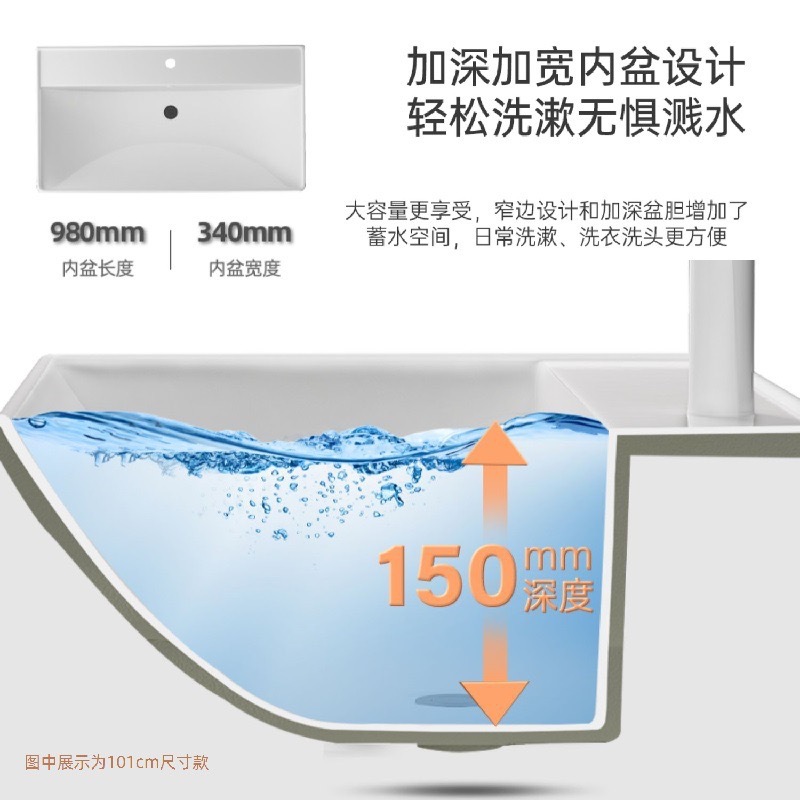 Cerámica integral lavabo