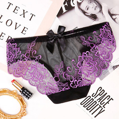 蕾絲內褲女性感迷人新款薄款純欲風提臀大碼胖mm日系少女3113
