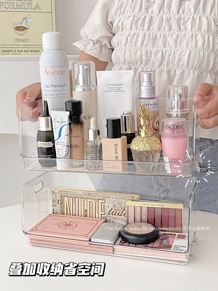 Стол вместительный сотовый, многоуровневый туалетный столик