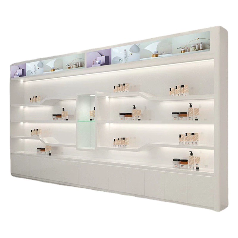 Гуанчжоу деревянная краска выставочная витрина салона салона красоты витрина косметики витрина витрины