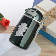 批发卡通迷你狗狗迷你猫猫保温杯双层不锈钢水杯可爱创意学生男女