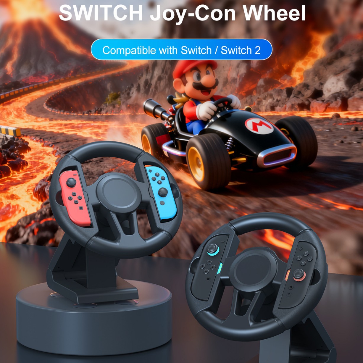 Suitable for switch1/switch2 universal racing steering wheel Switch2…