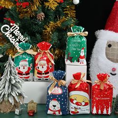国境を越えたアマゾンクリスマス包装袋キャンディー袋焙煎雪花ショートニング食品巾着袋平安果束袋