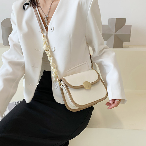 Western style small bag women's bag autumn and winter versatile new fashion small square bag trendy shoulder texture crossbody armpit handbag