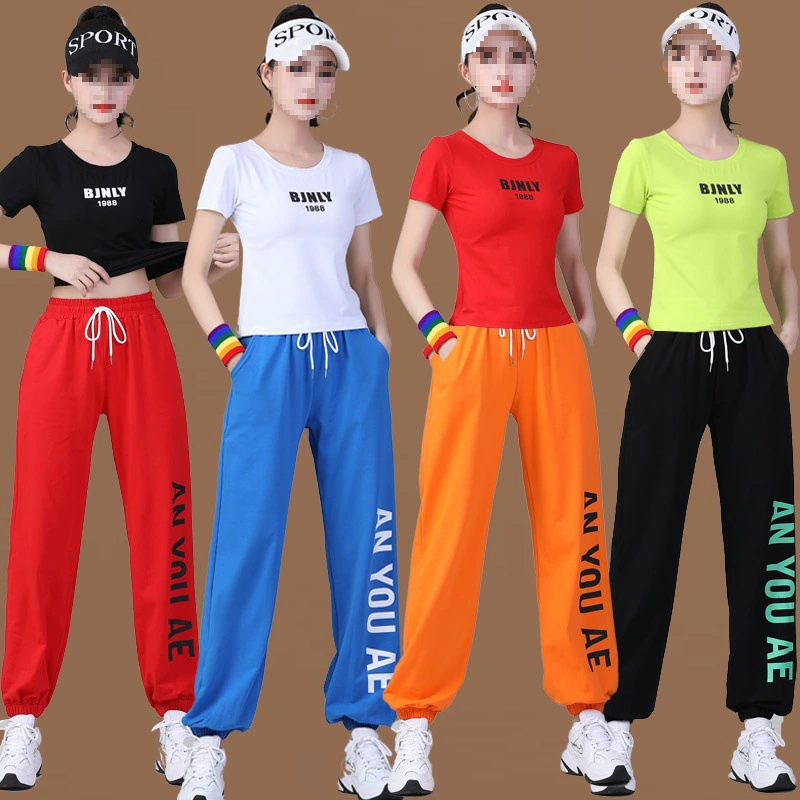 Yang Liping Fitness Dance Fitness Спортивный костюм новый летний сетчатый красный призрачный танец